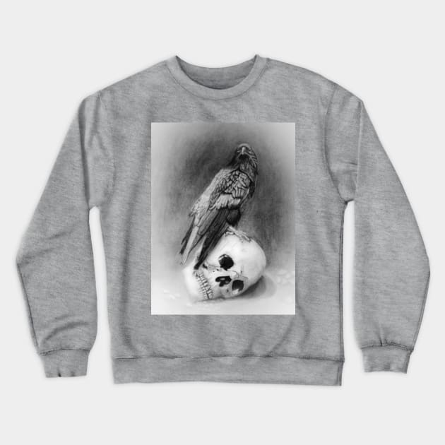 Raven Crewneck Sweatshirt by teenamarie23art